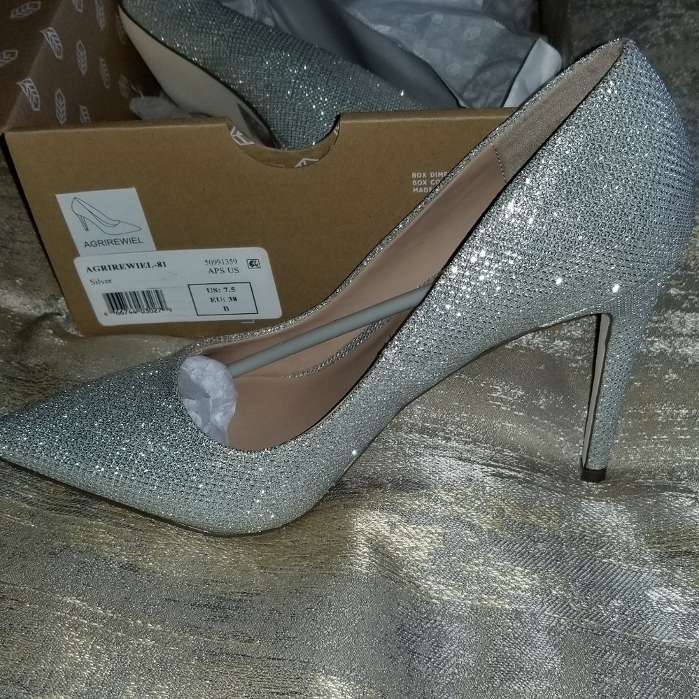 Silver Pumps